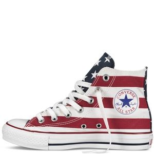 Converse American Flag Shoes Womens Size 10